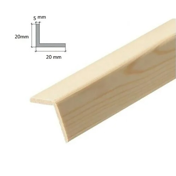 1 Meter Angle Pine Corner Trim Moulding Beading Wooden Timber Edging In Various Sizes