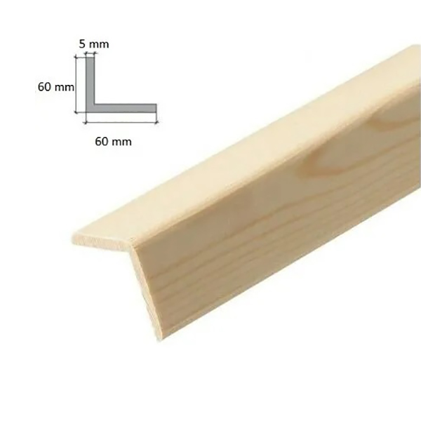 1 Meter Angle Pine Corner Trim Moulding Beading Wooden Timber Edging In Various Sizes