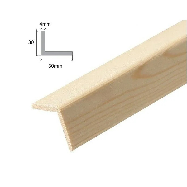 1 Meter Angle Pine Corner Trim Moulding Beading Wooden Timber Edging In Various Sizes