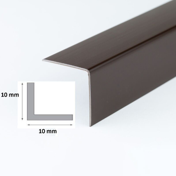 1m Long Plastic PVC Brown Corner 90 Degree Angle Trim