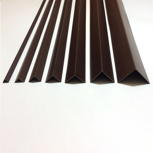 1m Long Plastic PVC Brown Corner 90 Degree Angle Trim