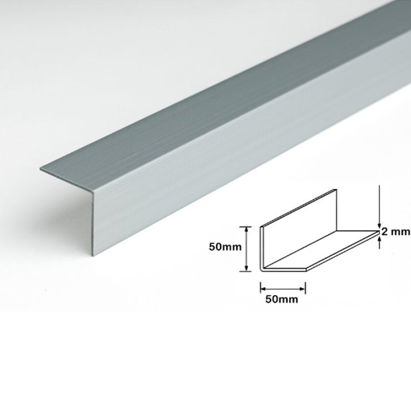 1m Silver PVC Plastic Corner 90 Degree Angle Trim For Commercial Use