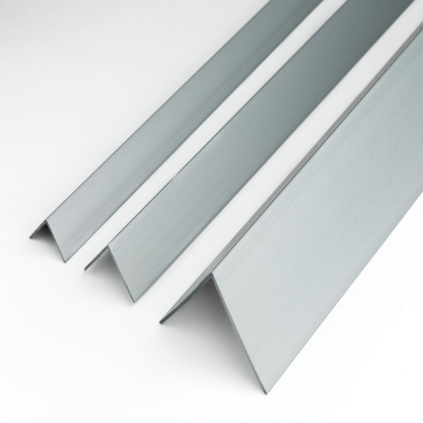 1m Silver PVC Plastic Corner 90 Degree Angle Trim For Commercial Use