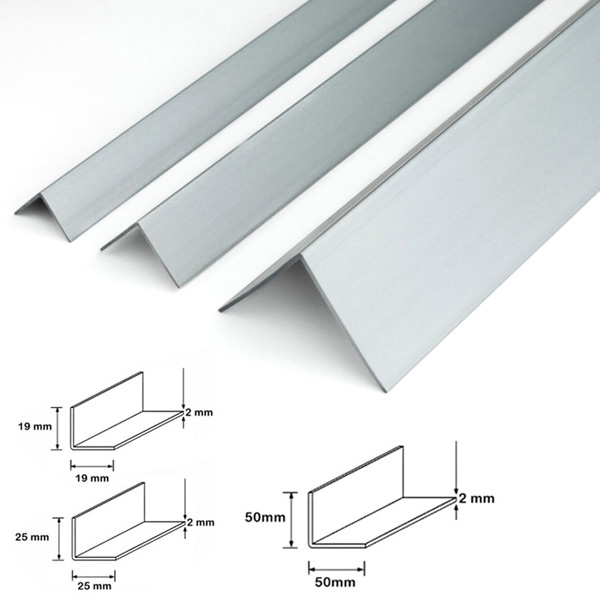 1m Silver PVC Plastic Corner 90 Degree Angle Trim For Commercial Use