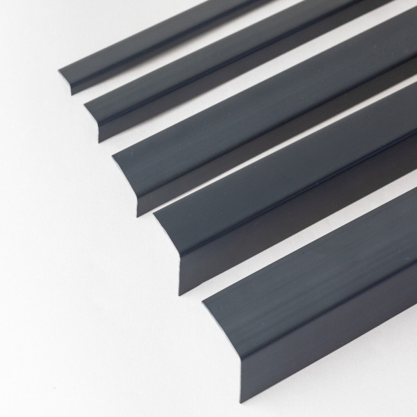 1m Anthracite Plastic Pvc Corner Unequal 90 Degree Angle Trim