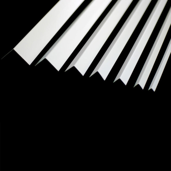 1m Long White PVC Plastic Corner 90 Degree Angle Trim