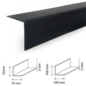  2.44m PVC Black Plastic Corner 90 Degree Angle Trim