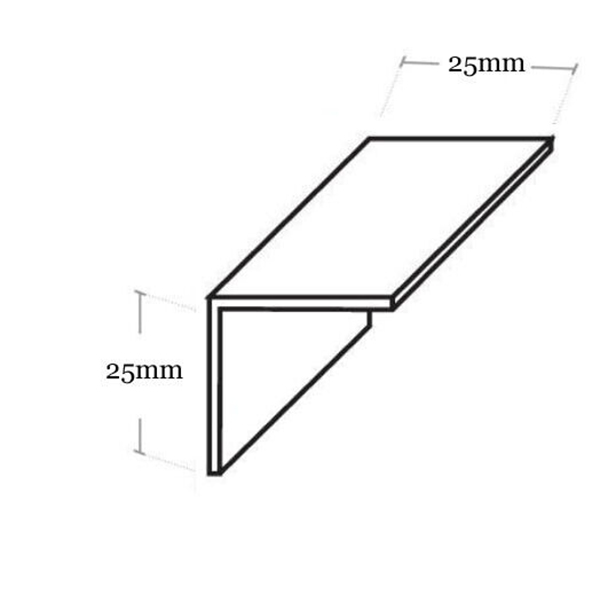 2.5m White Plastic Flexi Angle Protection Wall Corner Protector