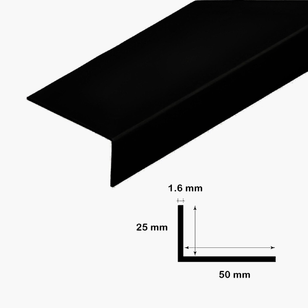 2.5m Unequal PVC Plastic 90 Degree Angle Trim Corner Protector