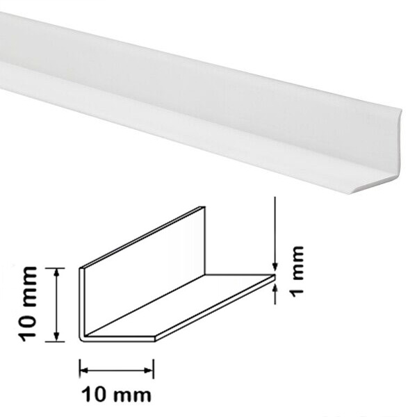 5m Plastic Pvc 90 Degree Angle Trim Flexible Self Adhesive Corner Protector