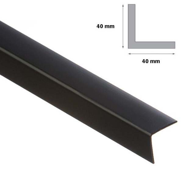 2.5m Long Plastic PVC 90 Degree Corner Angle Trim 