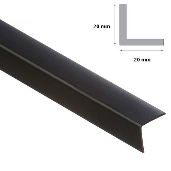 2.5m Long Plastic PVC 90 Degree Corner Angle Trim 