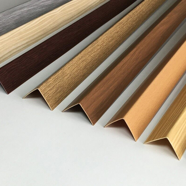 PVC Wood Effect Plastic Corner Angle Trim Edge Protector 