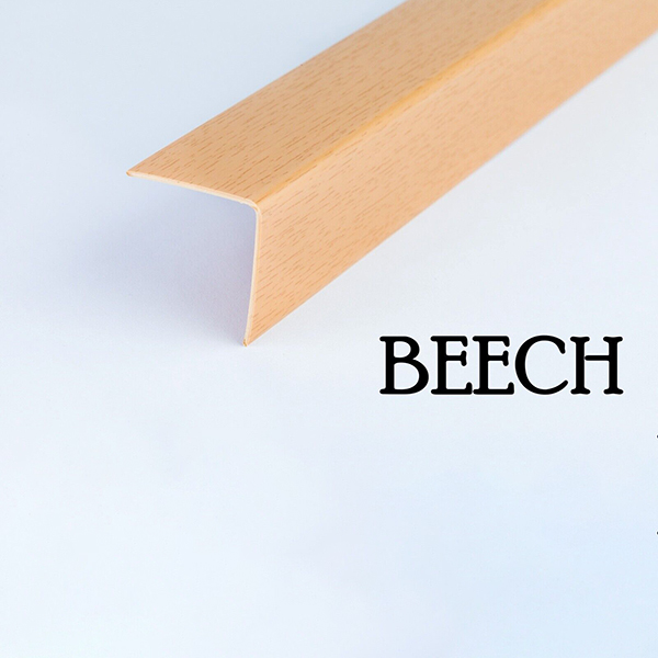 PVC Wood Effect Plastic Corner Angle Trim Edge Protector 