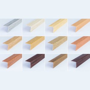 PVC Wood Effect Plastic Corner Angle Trim Edge Protector 