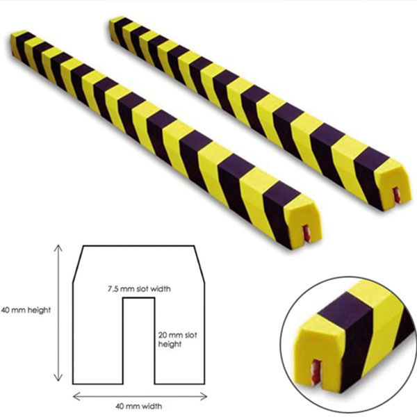 PUSH ON Edging Guard Trapezoidal Traffic Line Edge Protector