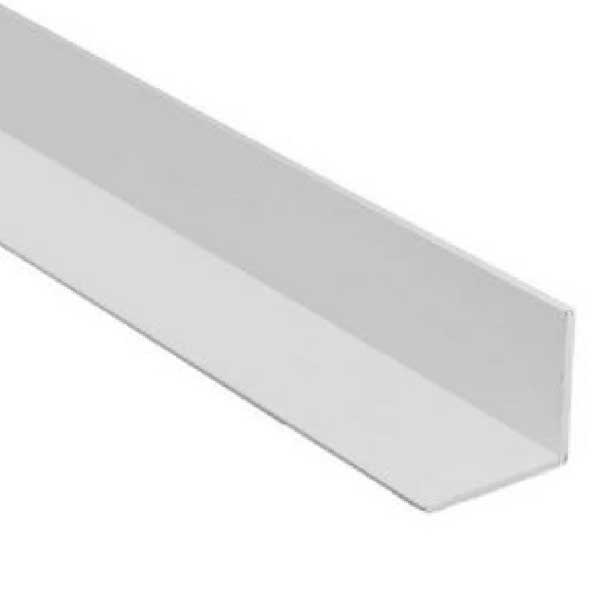 White Plastic Angle Wall Corner Protector 2mm Thick Trim Cover