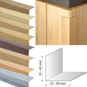 PVC Plastic Wood Effect 90 Degree Angle Trim Corner Protector